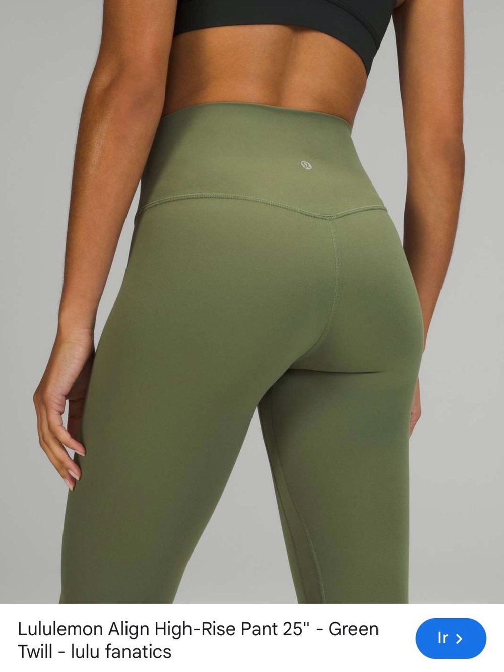 lululemon athletica Align High-Rise 25" Pant - Green Twill